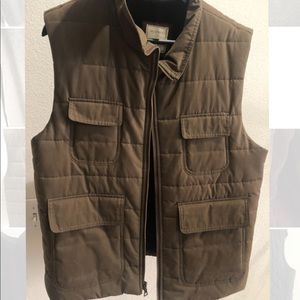 Billy Reid hunting style shearling lined vest